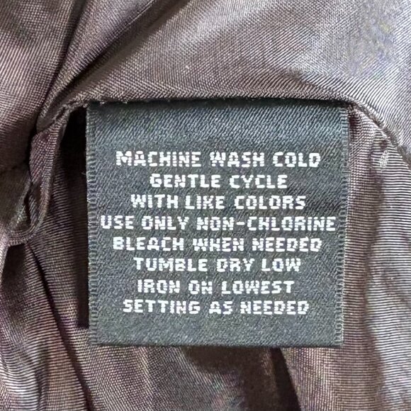 Womens 12 East 5th Herringbone Embroidered Lined A-Line Brown/Tan Dark Academia - Picture 7 of 9